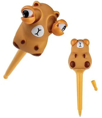Immagine prodotto di Penne a sfera Centrum Capybara, 12 pezzi, blu, articoli di cancelleria per bambini