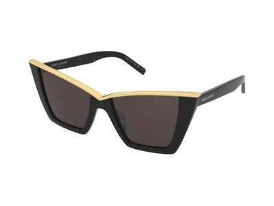 A pair of Saint Laurent sunglasses on a white background.