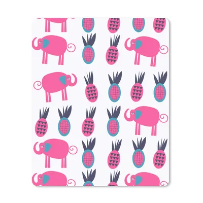 Produktbild von MuchoWow® Mauspad Mousepad Ananas - Elefant - Design 30x40 cm - Mousepads - Maus Mat - Pad - Mausunterlage - Mausmatten