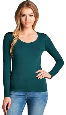 Produktbild von Hochwertiges Damen Thermofleece, Thermo Shirt, Wärmeshirt, Grün - XL/XXL