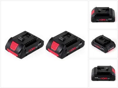 Zdjęcie produktu dla Zestaw startowy akumulatorów Bosch 18V z 2x akumulatorem ProCORE18V 4,0Ah ( 1600A016GB )