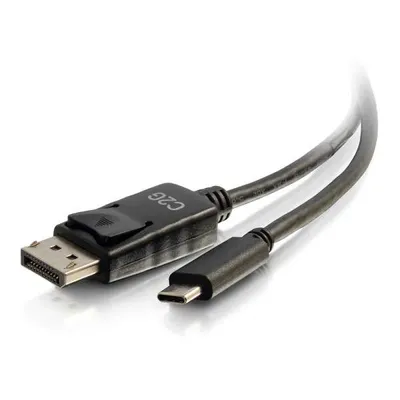 Produktbild von C2G 6ft USB C to DisplayPort Cable - 4K 30Hz - Externer Videoadapter - USB-C - DisplayPort - Schwarz