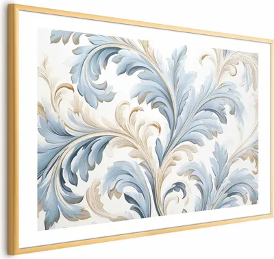 Produktbild von Posterpapier Poster - Baroque Vines in Light Colors 60x40 cm Muster f-H-10011-ao-a