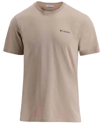 Image de T-shirt Columbia Camiseta Columbia CSC Basic manga corta beige marrón pour Uni