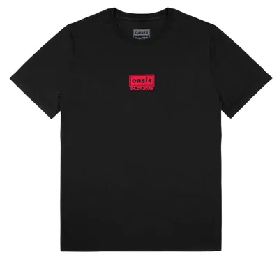 Produktbild von Oasis - "Cardiff 4th July Event" T-Shirt für Herren/Damen Uni RO17496 (M) (Schwarz)