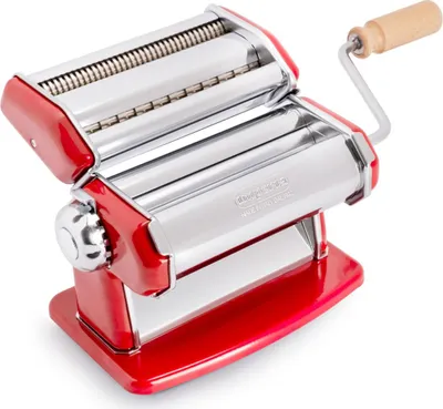 Produktbild von Imperia IPasta Classica 4120 Manuelle Ausrollmaschine aus rotem Stahl für frische Pasta