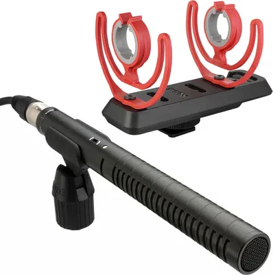 Image de Microphone directionnel Rode NTG-1 avec microphone SM3-R araignée