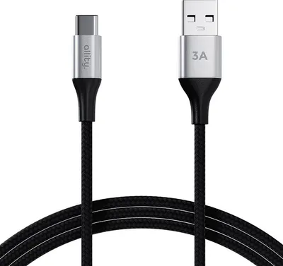 Image de Câble Allity AUC-01 USB-A - USB-C 1,0 m 3 A, noir