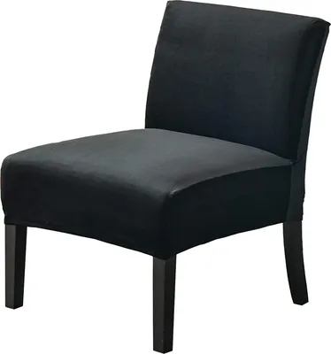 Produktbild von Stuhlhusse ohne Armlehnen, Abnehmbare Armlos-Stuhlhusse, Stretch-Armloser Stuhl Schonbezug, Rutschfeste Sofa-Couch Abdeckung(Schwarz,Samt)