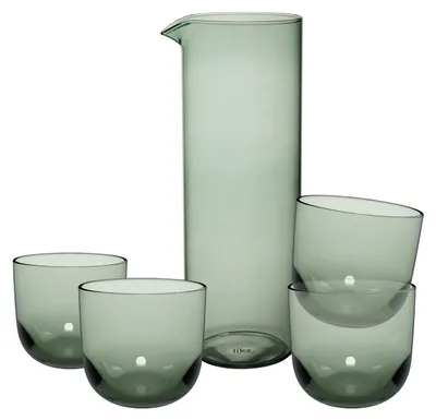 Produktbild von like. by Villeroy & Boch Like Glass Trinkgläser mit Karaffe 5-teilig - Sage