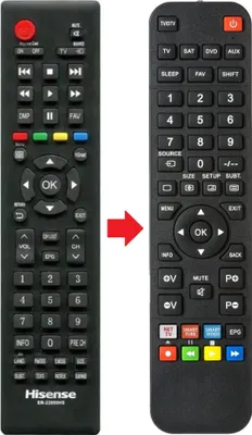 Produktbild von Fernbedienung geeignet für HISENSE LTDN50K2204WSEU1