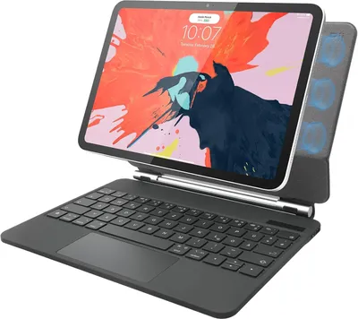 Immagine prodotto di Custodia con tastiera Rii 128BS per iPad 10ª generazione da 10,9" 2022 QWERTZ