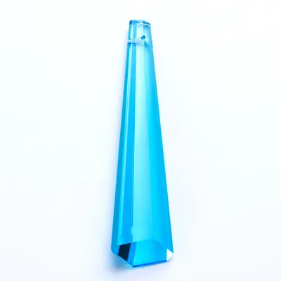 Produktbild von Prisma Kristall, L63xB16mm, Kristallstab, Kristallsteine, Glas, Kronleuchter, Pendel, Kristallpendel für Luster, Sonnenfänger, blau