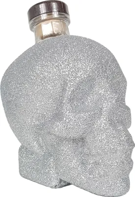 Produktbild von Crystal Head Vodka 0,7l 700ml (40% Vol) Bling Bling Glitzerflasche in silber -[Enthält Sulfite]