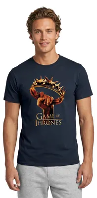 Produktbild von Spreadshirt Game Of Thrones Logo Männer T-Shirt, L, Navy