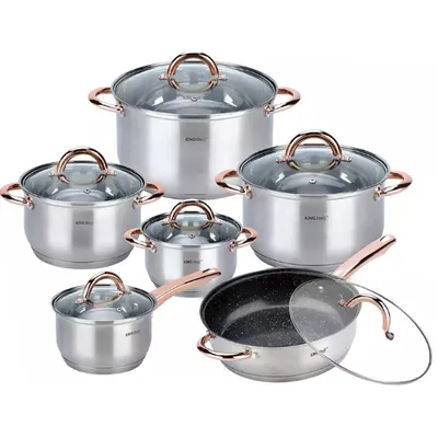 Produktbild von Kinghoff 12-Teiliges Topfset Kh-1766