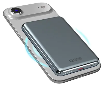 Productafbeelding van 5000mAh 20W PD draadloze magnetische powerbank met aluminium behuizing