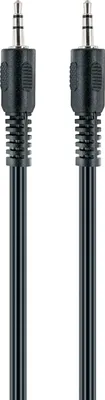 Produktbild von Schwaiger 2x3.5mm 5m, 3.5mm, Männlich, 3.5mm, Männlich, 5 m, Schwarz