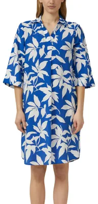 Image de Robe midi pour femmes s.Oliver, décolleté en V, couleur bleu