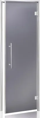 Image de Portes de douche Benelux, finition mate - Verre gris mat / 60 x 190 cm