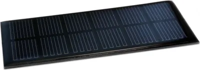 Produktbild von Solarzelle P04, 3V 250mAh, 12x6 cm, 2,5 mm, witterungsbeständig, für Reihen- & Parallelschaltung