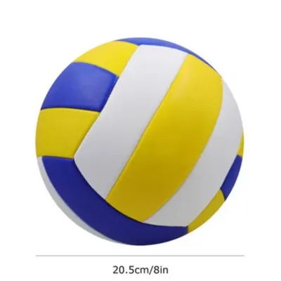 Produktbild von Beachvolleyball Volleyball Offizielle Größe 5, Beachvolleyball aus reiner Polyurethan( (Deflationierter Ball + Tasche) 1 - Perfekt für Training ) , Soft-Touch-Volleyball Ball für Indoor & Outdoor