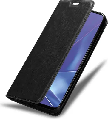 Immagine prodotto di Cadorabo Custodia per Oppo A52 Custodia protettiva in nero Custodia per cellulare Custodia Cover Chiusura magnetica