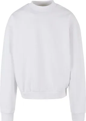 Produktbild von Build Your Brand BY205 | Ultra Heavy Baumwolle Crewneck Herrenpulli - Farbe: White - Größe: XXL