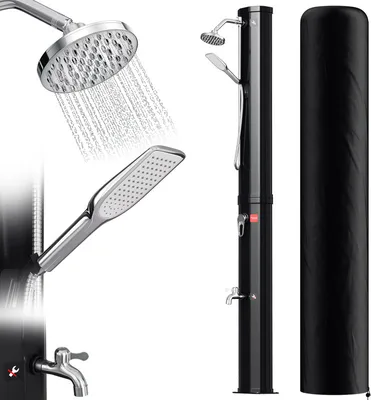 Obrázek produktu pro Yakimz solární sprcha zahradní sprcha kempinková zahrada s nožní sprchou letní sprcha 40L (s ochranným krytem)