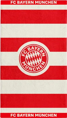 Produktbild von FC Bayern Handtuch gestreift rot/weiß