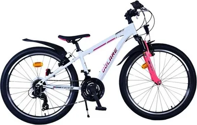 Produktbild von Volare XC Race Kinderfahrrad - 24 Zoll - 21 Gänge - Weiss Rosa