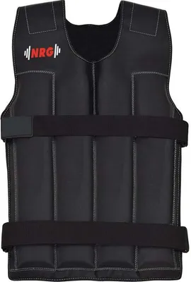 Produktbild von NRG fitness Gewichtsweste - Schwarz - 18 kg - Verstellbar