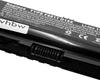 Produktbild von vhbw Akku kompatibel mit Dell Alienware M15X, P08G, M15X R1 Notebook (5200 mAh, 11,1 V, Li-Ion)