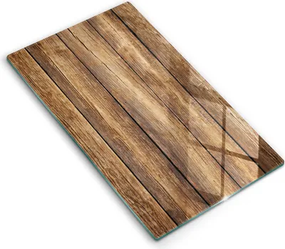 Produktbild von Glasschneideplatte - Herdabdeckplatte - 30x52 cm - Schneidebrett - Spritzschutz - Holzstrukturplatten
