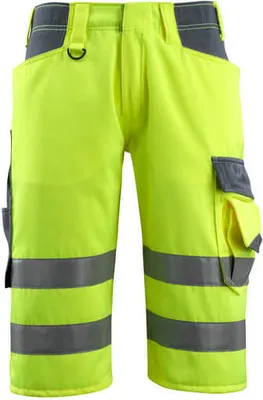 Produktbild von Mascot Shorts, lang Safe Supreme 15549, Farbe:hi-vis gelb/schwarzblau, Größe:C46