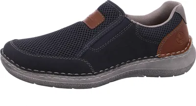 Produktbild von Rieker Herren Halbschuh Slipper 03053, Größe:44 EU, Farbe:Blau
