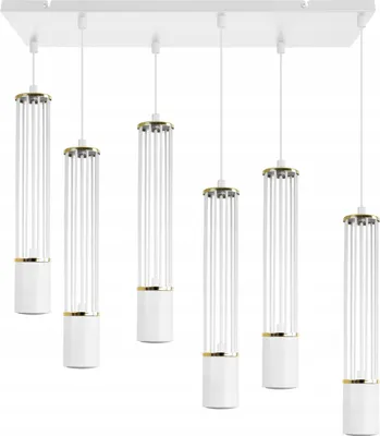 Produktbild von LED Deckenlampe Hängelampe Kronleuchter Loft elegant weiß für Küche und Wohnzimmer