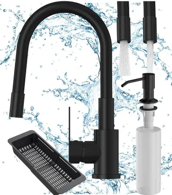 Produktbild von Granitan | GRADO PLUS - Küchenarmatur - Flexibler Auslauf - Schwarz