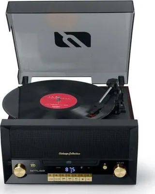 Produktbild von Muse mt-112 w black (wood) mikro systém so stereo gramofónom / CD / rádiom fm