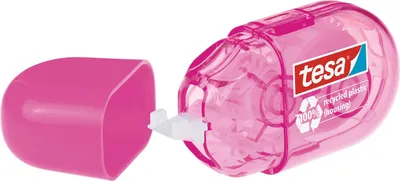 Produktbild von tesa Roller Korrigieren ecoLogo, Mini Roller pink 6m x 5mm