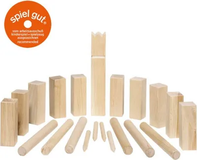Immagine prodotto di Gioco vichingo Kubb, formato piccolo, in sacchetto di cotone
