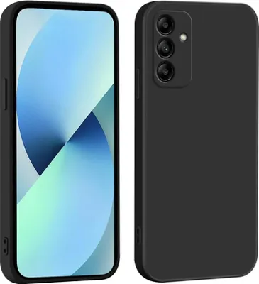 Image de Coque pour Samsung Galaxy A14 5G, noir mat, dos en silicone