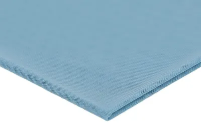 Image de Tissu en tulle élastique, double face, denim, 50 x 150 cm