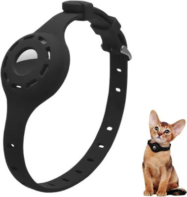Produktbild von AirTag Schutzhülle für Haustiere, verstellbares Halsband, im Dunkeln leuchtend, für Katzen