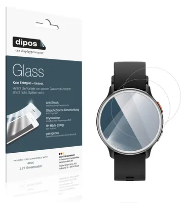 Image de 2x Protection écran pour aeac 1.27 Smartwatch Verre souple Film Protecteur 9H dipos