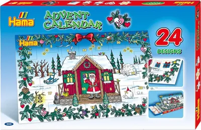 Produktbild von Hama Geschenkpackung Adventskalender Midi-Bügelperlen