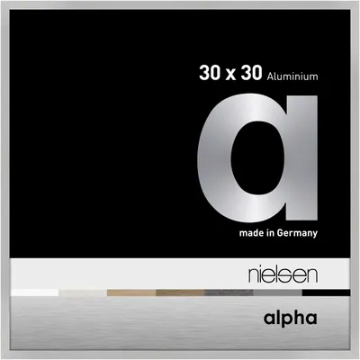 Immagine prodotto di Nielsen cornice per foto in alluminio Alpha 30x30 cm argento opaco vetro normale