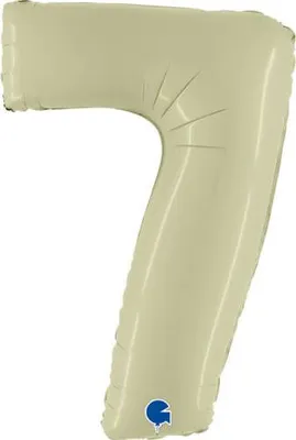 Obrázek produktu pro Fóliový balónek číslo 7, olivový satén, 102 cm, Grabo