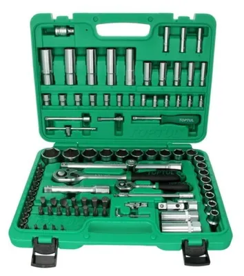 Produktbild von 94-teiliges Werkzeug-Set mit Ratschenfunktion für Kreuzschlitz, Schlitz, Sechskant, Torx, Pozidriv
