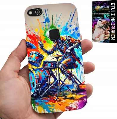Image de Étui Pour Huawei P10 Lite - Rock Drums Drums Skeleton Cover